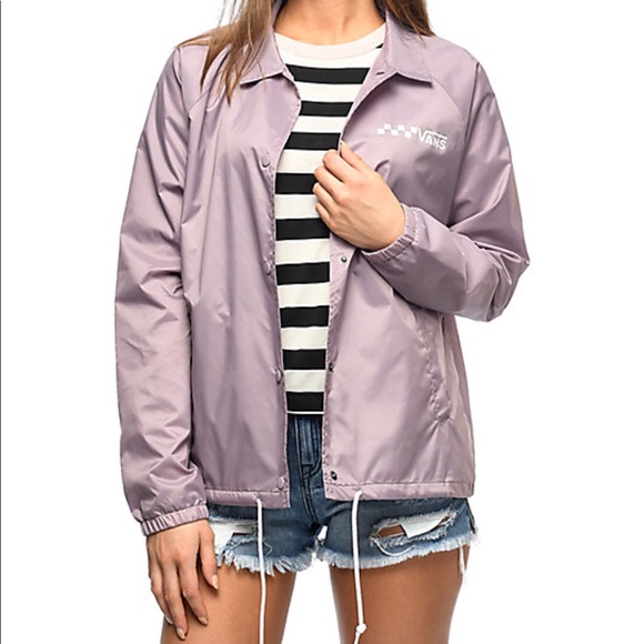 Vans Womens Windbreaker Purple 